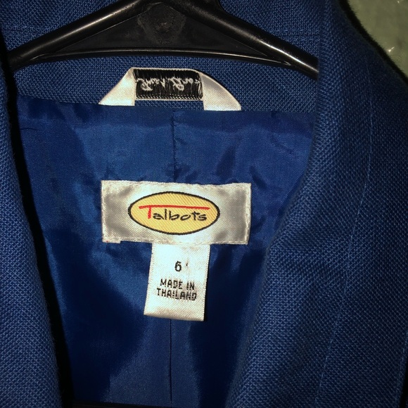 Talbots Blue blazer. - Picture 4 of 4